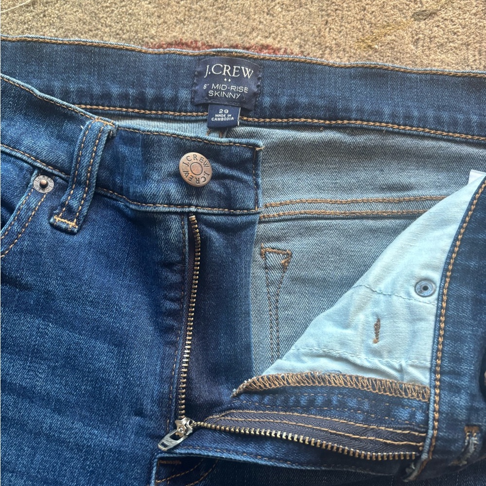 J. Crew Women's Mid-Rise Skinny Jeans - Sz 29 - Picture 4 of 8